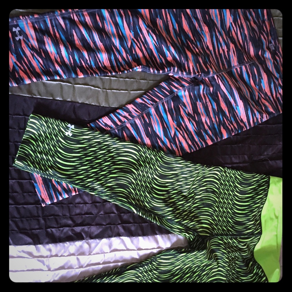 Two pairs under armour compression heat gear